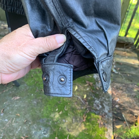 Sea Dream leather black motorcycle jacket Men’s L - Picture 6 of 16